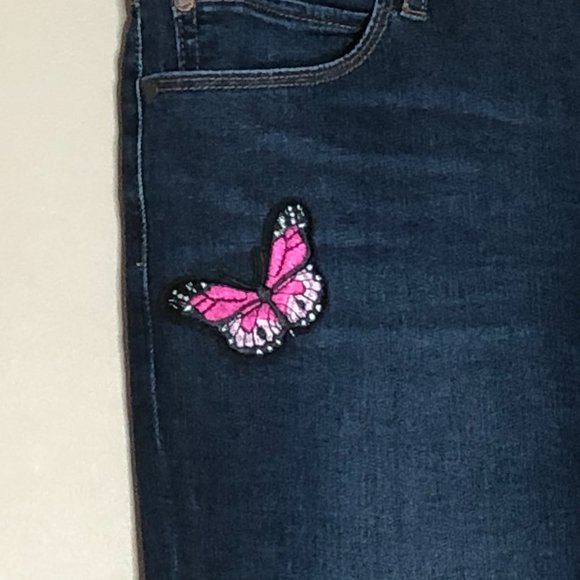 Super cute 🦋 Articles of Society Sarah Butterfly 🦋 Raw Hem Jeans ~ NEW 🦋 - Picture 11 of 16